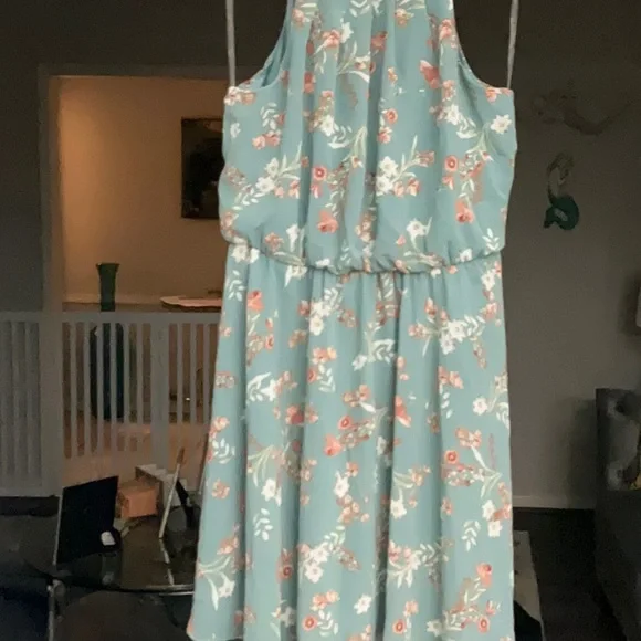 francescas green floral dress Francesca Dress main image 1